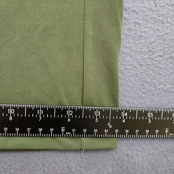 Susan Graver Women XS Green Liquid Knit Pull-on Culotte Pants - Picture 7 of 9